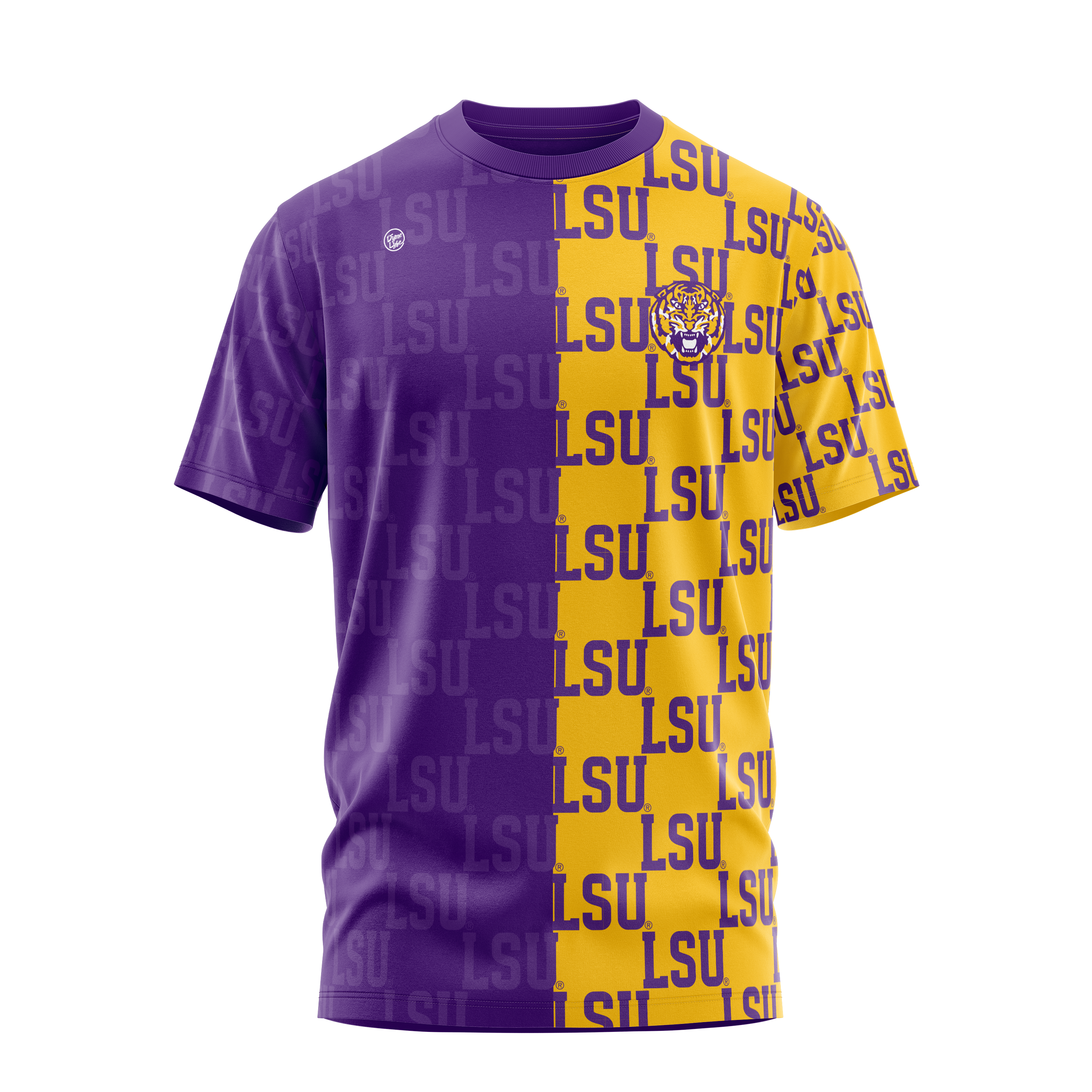 LSU Tigers Men's Checkered Tee