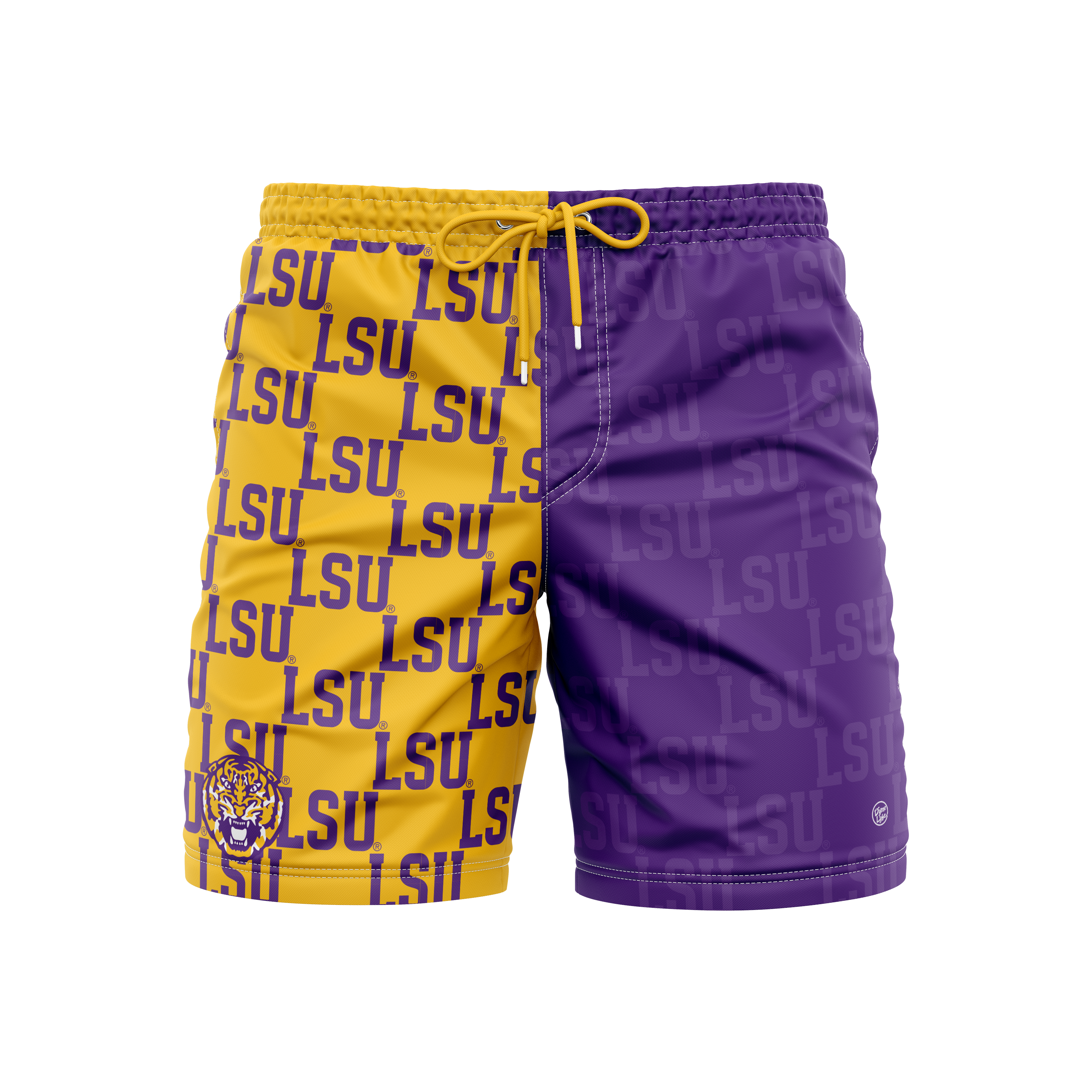 LSU Tigers Men's Checkered Trunks