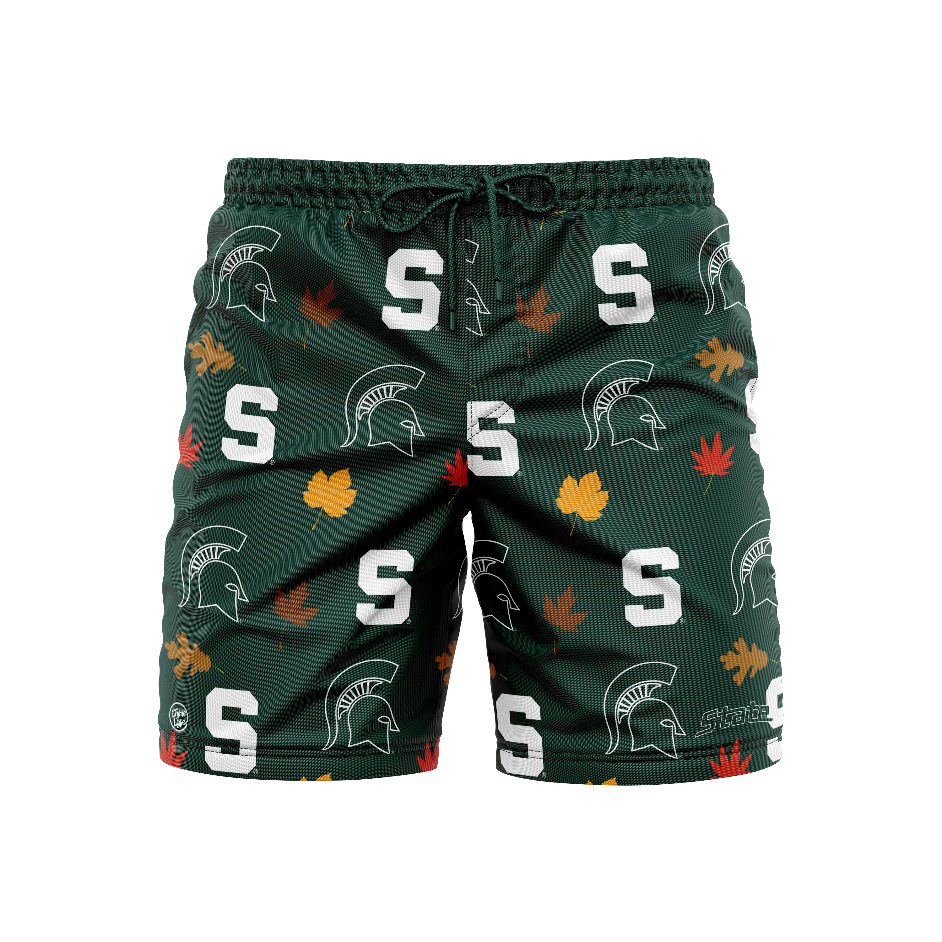 Michigan State Spartans Men's Logo Print Trunks